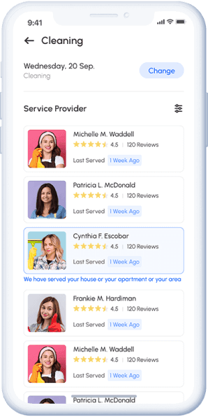 Ezyhelpers app screen preview